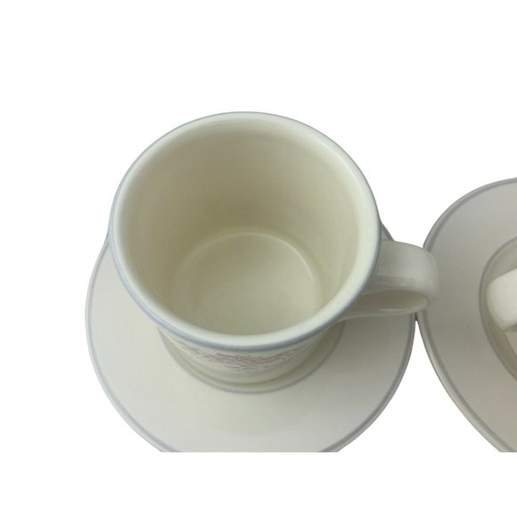 Pfaltzgraff Trousseau - Pair of Cups & Saucers - 3.25" Tall - Made in USA - Picture 5 of 8